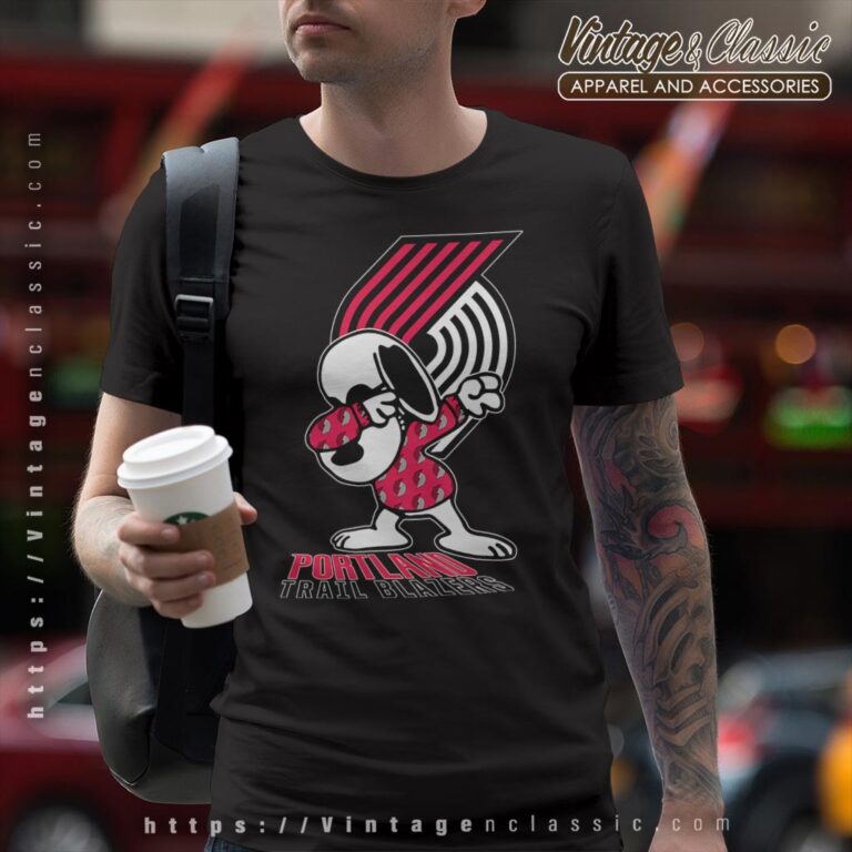 Snoopy Dabbing Portland Trail Blazers Shirt T shirt Snoopy Dabbing Portland Trail Blazers Shirt T shirt