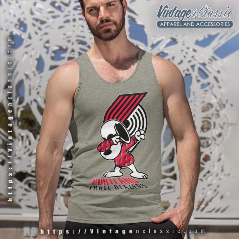 Snoopy Dabbing Portland Trail Blazers Shirt Tank Top Racerback Snoopy Dabbing Portland Trail Blazers Shirt Tank Top Racerback