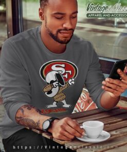 Snoopy Dabbing San Francisco 49ers Shirt Sweatshirt