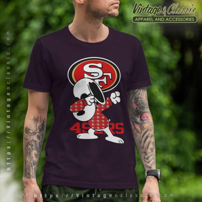 Snoopy Dabbing San Francisco 49ers T Shirt Snoopy Dabbing San Francisco 49ers T Shirt