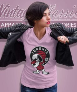 Snoopy Dabbing Toronto Raptors Shirt V Neck TShirt