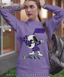 Snoopy Dabbing Utah Jazz Shirt Sweatshirt
