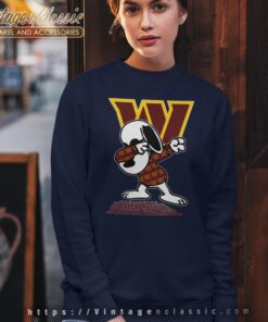 Snoopy Dabbing Washington Commanders Shirt Sweatshirt