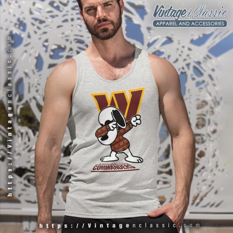 Snoopy Dabbing Washington Commanders Shirt Tank Top Racerback Snoopy Dabbing Washington Commanders Shirt Tank Top Racerback
