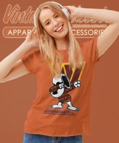 Snoopy Dabbing Washington Commanders Shirt Women T shirt