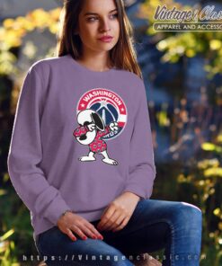 Snoopy Dabbing Washington Wizars Shirt Sweatshirt