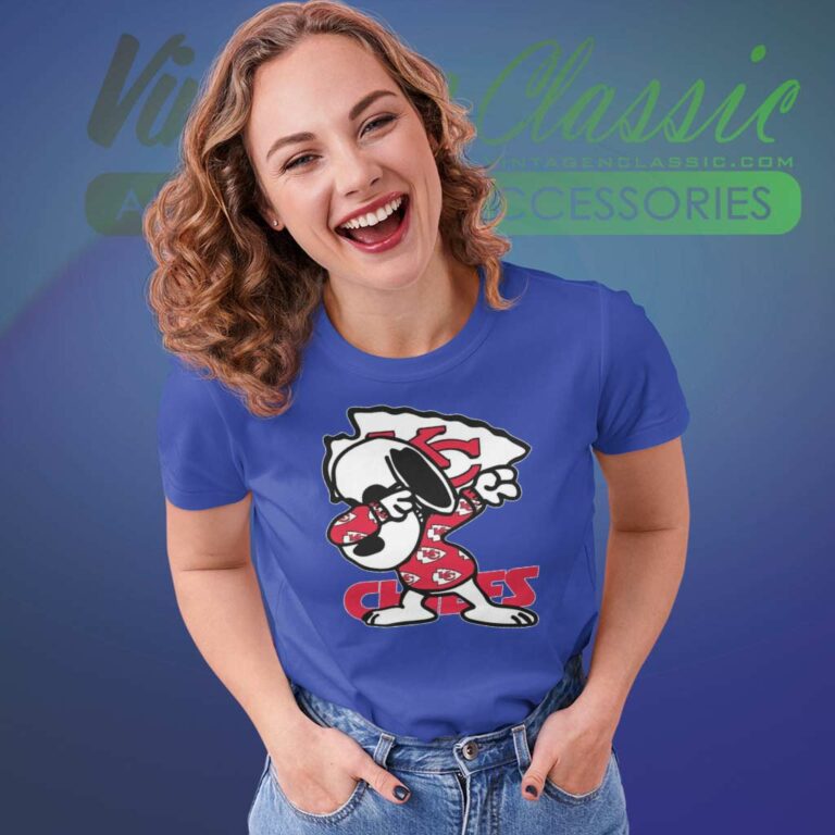 Snoopy Dabbing With Kansas City Chiefs Women TShirt Snoopy Dabbing With Kansas City Chiefs Women TShirt