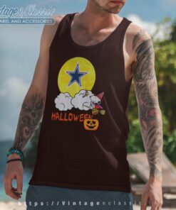 Snoopy Dallas Cowboys Halloween Tank Top Racerback