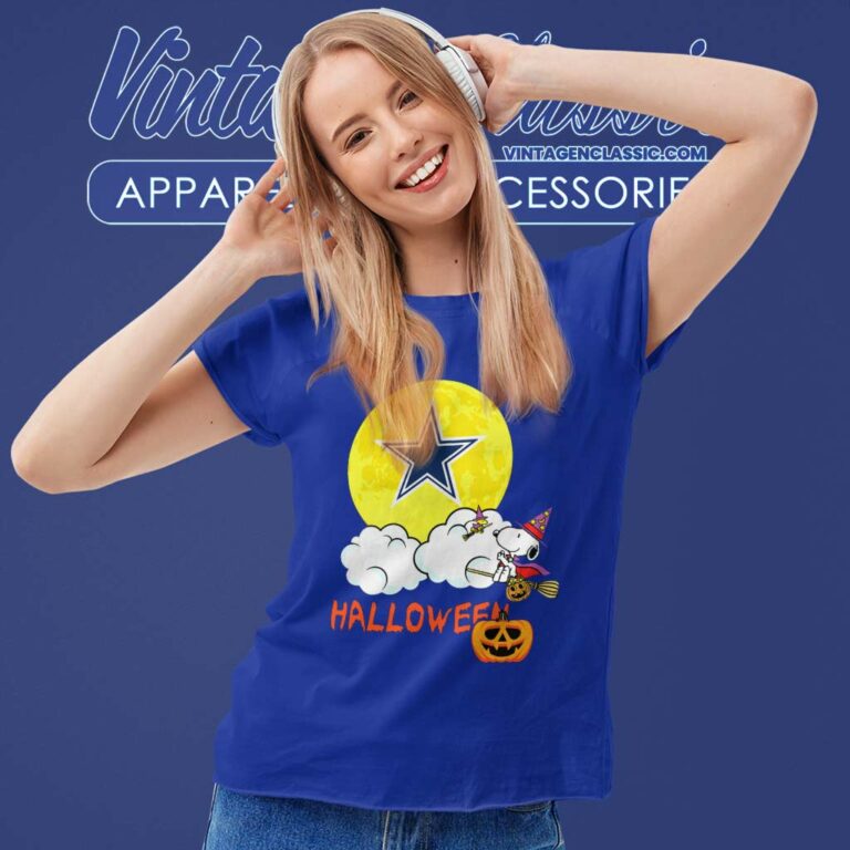Snoopy Dallas Cowboys Halloween Women TShirt Snoopy Dallas Cowboys Halloween Women TShirt