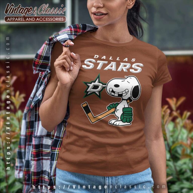 Snoopy Dallas Stars Ice Hockey Broken Teeth Women TShirt Snoopy Dallas Stars Ice Hockey Broken Teeth Women TShirt