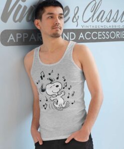 Snoopy Dancing Peanuts Tank Top Racerback