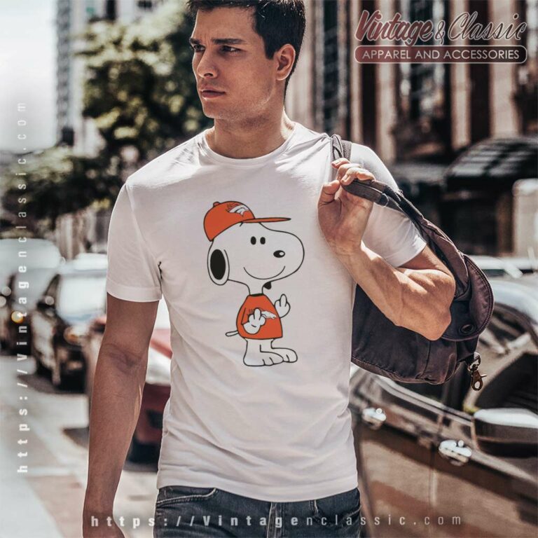 Snoopy Denver Broncos Double Middle Fingers T Shirt Snoopy Denver Broncos Double Middle Fingers T Shirt