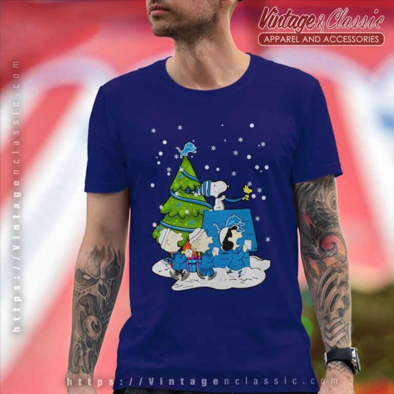 Snoopy Detroit Lions Merry Christmas T Shirt Snoopy Detroit Lions Merry Christmas T Shirt