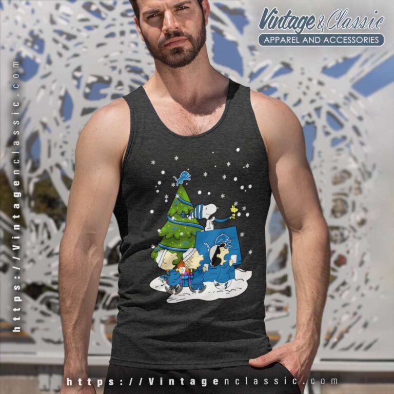 Snoopy Detroit Lions Merry Christmas Tank Top Racerback Snoopy Detroit Lions Merry Christmas Tank Top Racerback