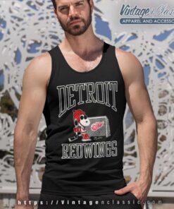 Snoopy Detroit Red Wings NHL Tank Top Racerback