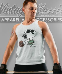 Snoopy Dog Boston Celtics Basketball Tank Top Racerback