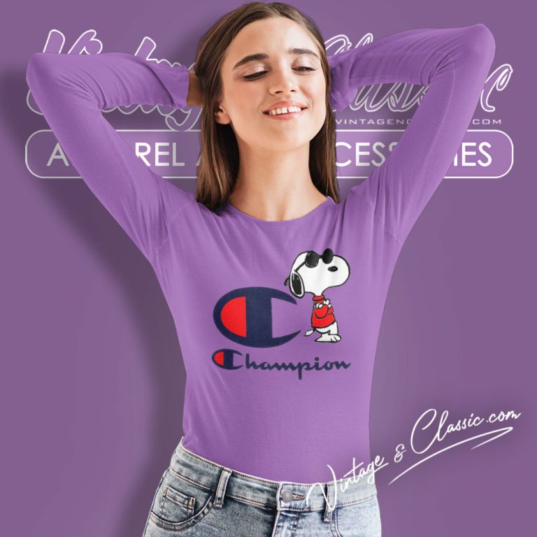 Snoopy Dog Champion Logo Long Sleeve Tee Snoopy Dog Champion Logo Long Sleeve Tee