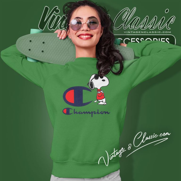 Snoopy Dog Champion Logo Sweatshirt Snoopy Dog Champion Logo Sweatshirt