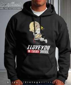Snoopy Dog Charlie Brown Shirt I Love You In Every Universe Hoodie