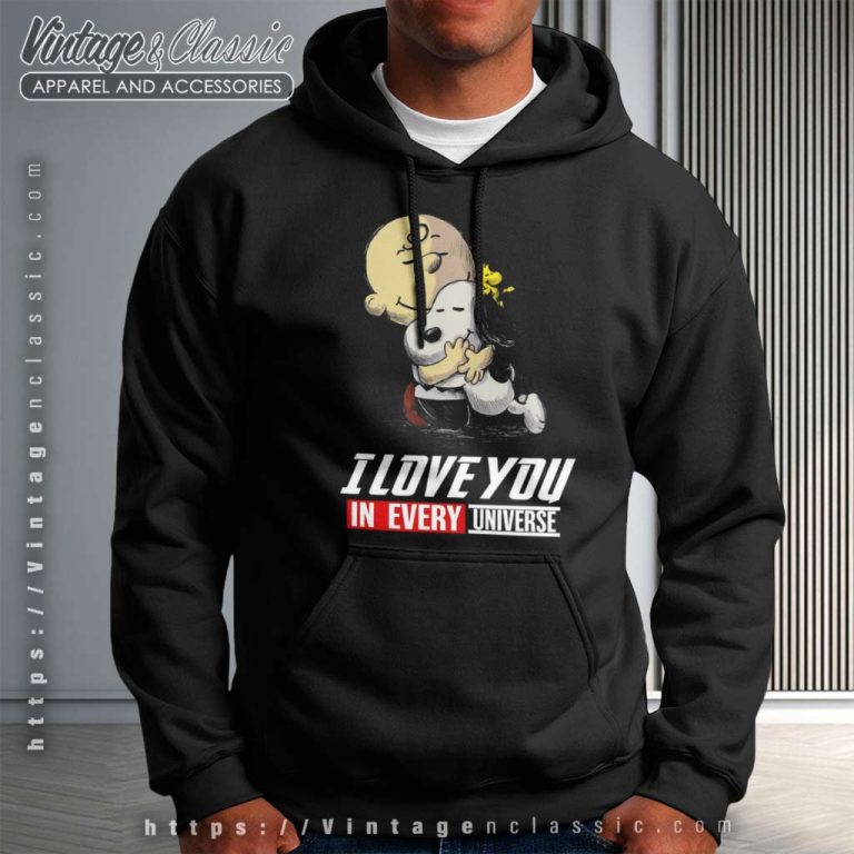 Snoopy Dog Charlie Brown Shirt I Love You In Every Universe Hoodie Snoopy Dog Charlie Brown Shirt I Love You In Every Universe Hoodie