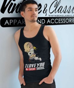 Snoopy Dog Charlie Brown Shirt I Love You In Every Universe Tank Top Racerback