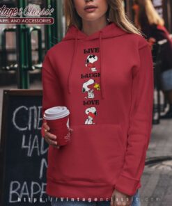 Snoopy Dog Live Laugh Love Hoodie