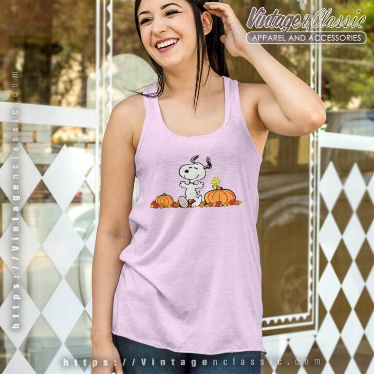 Snoopy Dog Pumpkins Halloween Tank Top Racerback Snoopy Dog Pumpkins Halloween Tank Top Racerback