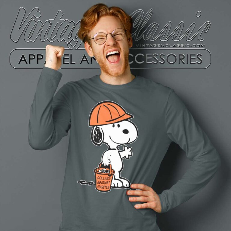 Snoopy Dollars Against Diabetes Long Sleeve Tee Snoopy Dollars Against Diabetes Long Sleeve Tee