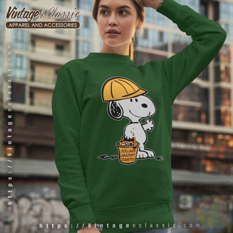 Snoopy Dollars Against Diabetes Sweatshirt Snoopy Dollars Against Diabetes Sweatshirt
