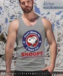 Snoopy Dont Blame Me I Voted For Tank Top Racerback