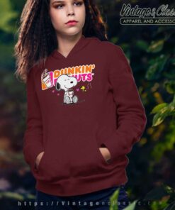 Snoopy Drinking Dunkin Donut Hoodie