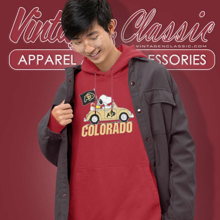 Snoopy Drive A Car Colorado Buffaloes Logo Hoodie Snoopy Drive A Car Colorado Buffaloes Logo Hoodie