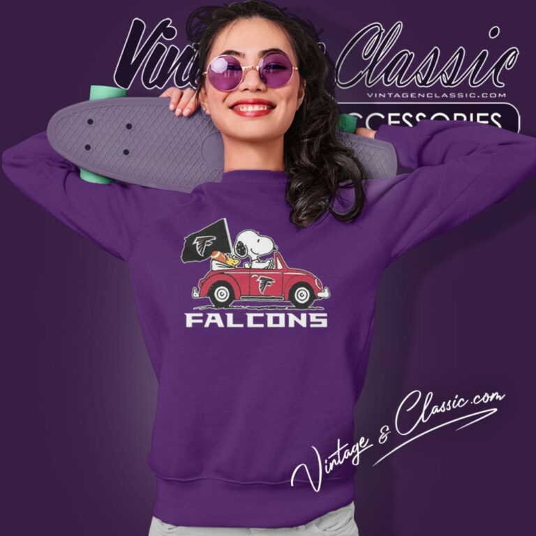 Snoopy Driving Car Atlanta Falcons Sweatshirt Snoopy Driving Car Atlanta Falcons Sweatshirt