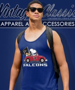 Snoopy Driving Car Atlanta Falcons Shirt 4 Snoopy Driving Car Atlanta Falcons Tank Top Racerback