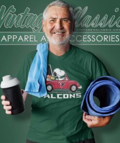 Snoopy Driving Car Atlanta Falcons Shirt 5 Snoopy Driving Car Atlanta Falcons V Neck TShirt