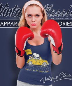 Snoopy Driving Car Los Angeles Chargers Tank Top Racerback 1