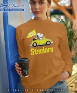 Snoopy Driving Volkswagen Pittsburgh Steelers Shirt 4 Snoopy Driving Volkswagen Pittsburgh Steelers Sweatshirt