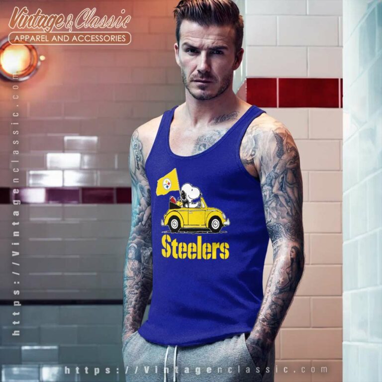 Snoopy Driving Volkswagen Pittsburgh Steelers Tank Top Racerback Snoopy Driving Volkswagen Pittsburgh Steelers Tank Top Racerback