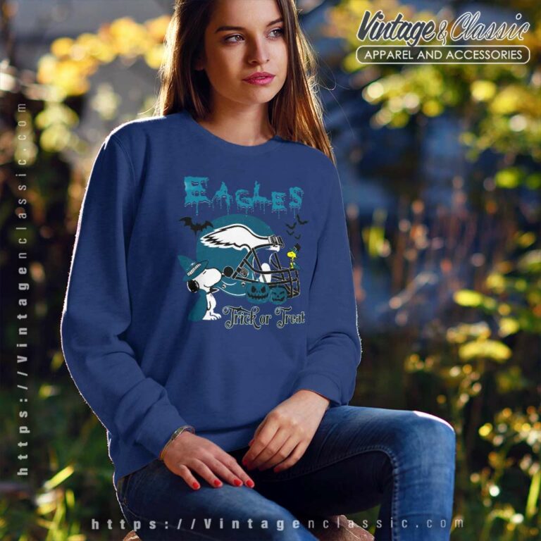 Snoopy Eagles Halloween Spooky Sweatshirt Snoopy Eagles Halloween Spooky Sweatshirt