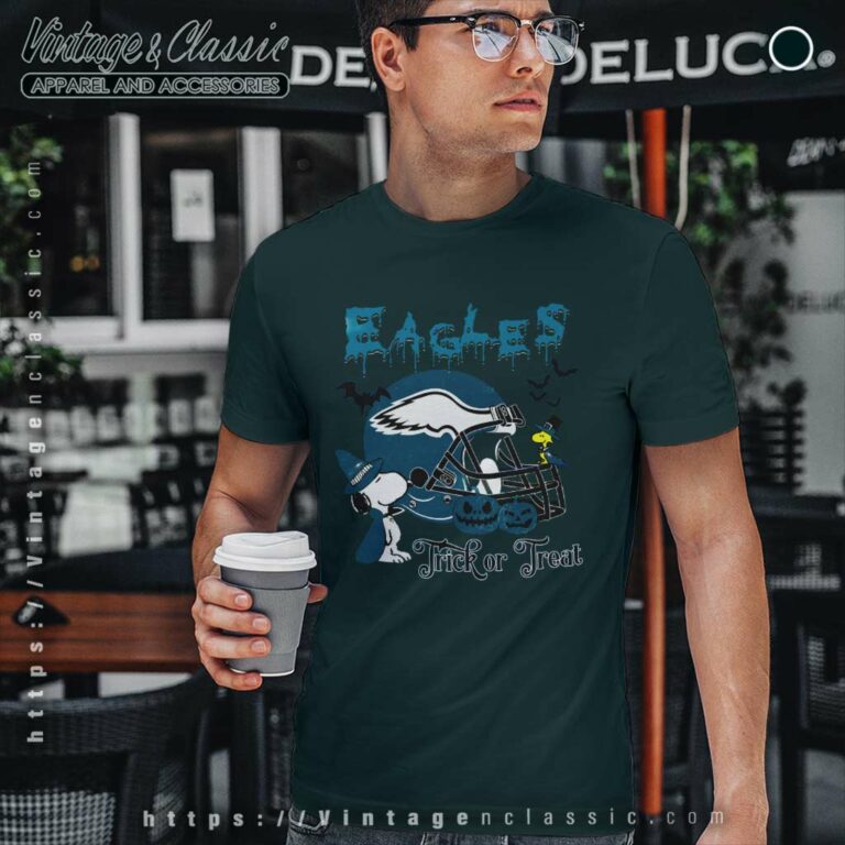 Snoopy Eagles Halloween Spooky T Shirt Snoopy Eagles Halloween Spooky T Shirt