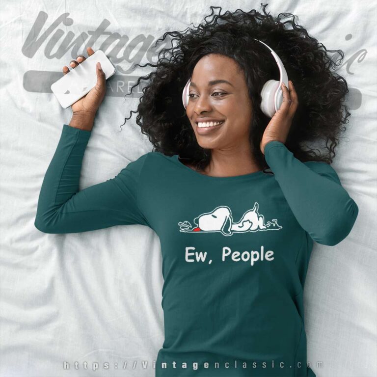 Snoopy Ew People Long Sleeve Tee Snoopy Ew People Long Sleeve Tee