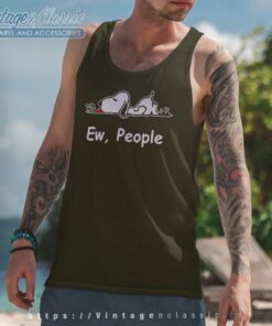 Snoopy Ew People Tank Top Racerback