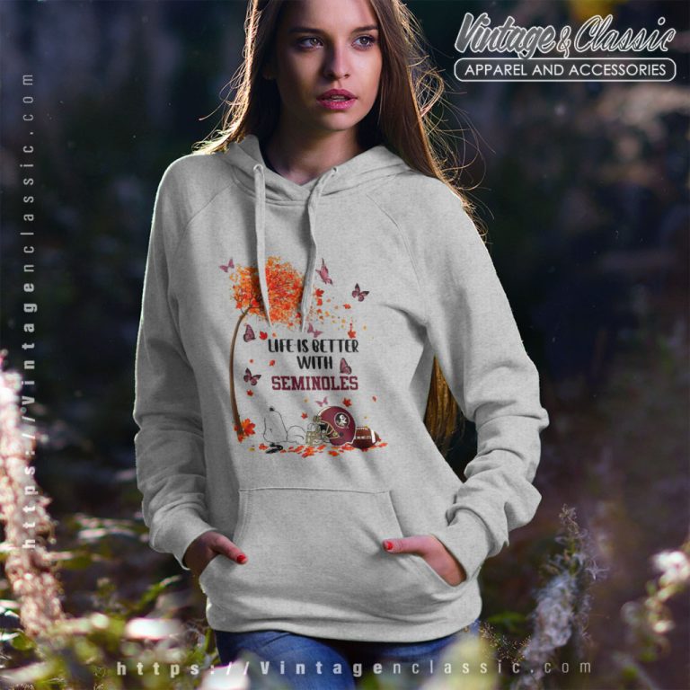 Snoopy Fall Life Is Better With Florida State Seminoles Hoodie Snoopy Fall Life Is Better With Florida State Seminoles Hoodie