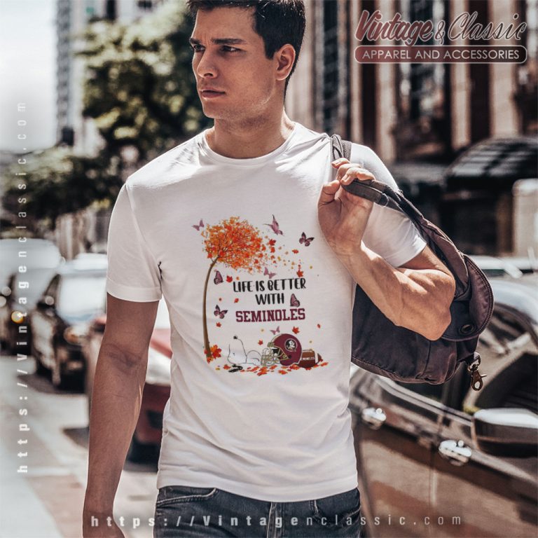 Snoopy Fall Life Is Better With Florida State Seminoles T Shirt Snoopy Fall Life Is Better With Florida State Seminoles T Shirt