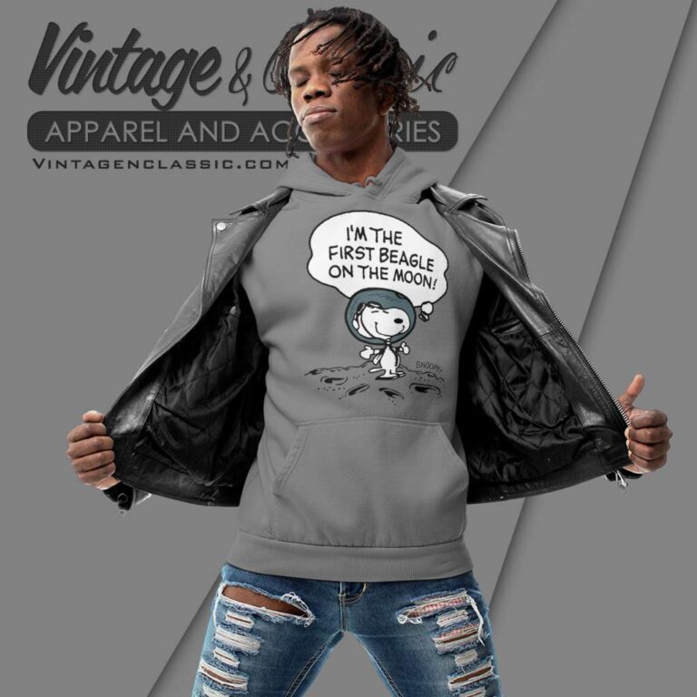 Snoopy First Beagle On The Moon Hoodie Snoopy First Beagle On The Moon Hoodie