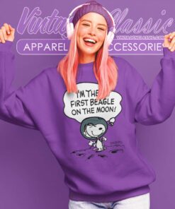 Snoopy First Beagle On The Moon Sweatshirt