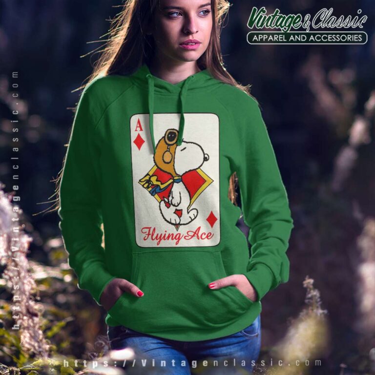 Snoopy Flying Ace Card Hoodie Snoopy Flying Ace Card Hoodie