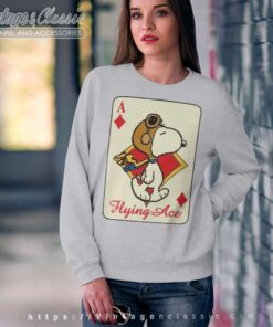 Snoopy Flying Ace Card Sweatshirt