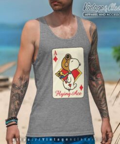 Snoopy Flying Ace Card Tank Top Racerback