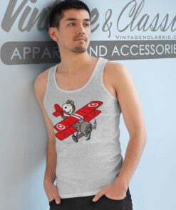 Snoopy Flying Ace Red Baron Tank Top Racerback